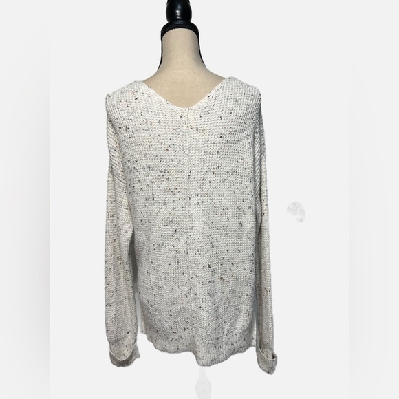 FOR THEE ECRU AND MULTI SWEATER size Large - Picture 2 of 8